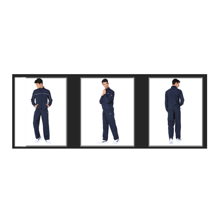 Puma MEN’S Woven Track Suit Peacoat | Black