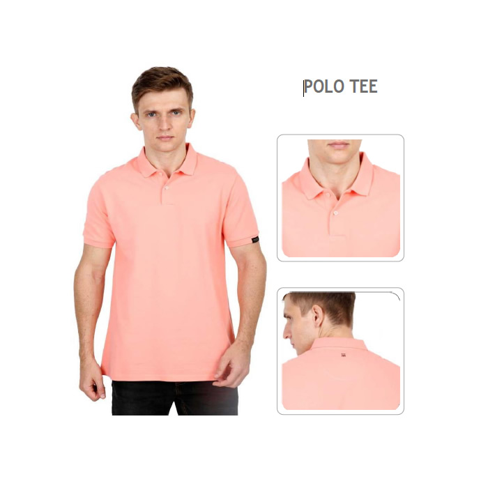 POLO TEE PEACH