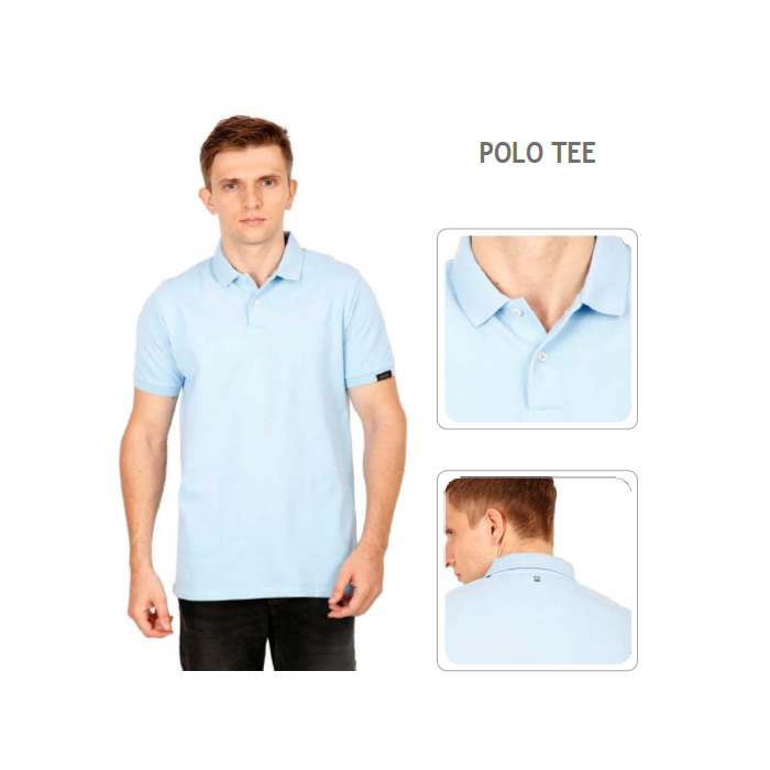 POLO TEE LIGHT BLUE