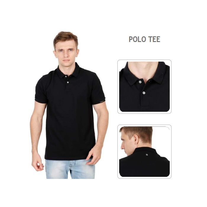POLO TEE BLACK